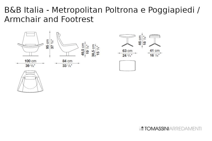 Poltrona Metropolitan gialla (Offerta Expo) B&B Italia - 8