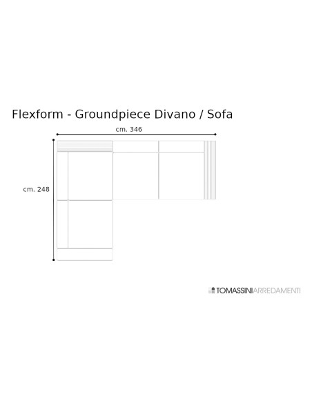 Divano Groundpiece bianco (Offerta Expo) Flexform - 9