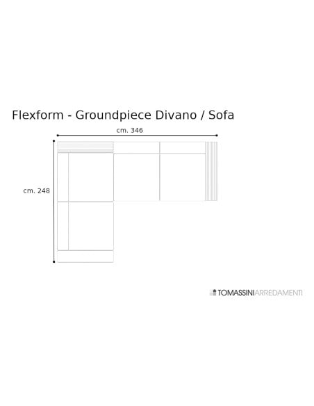 Groundpiece White Sofa (Expo Offer) Flexform - 9