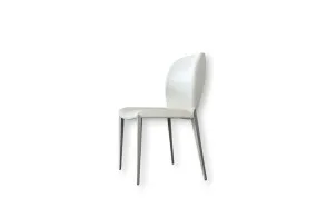 Sedia Nancy ML in pelle bianca (Offerta Expo) Cattelan Italia - 8