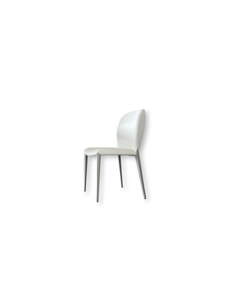 Chaise Nancy ML en cuir blanc (Offre Expo) Cattelan Italia - 8