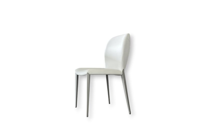 Sedia Nancy ML in pelle bianca (Offerta Expo) Cattelan Italia - 8