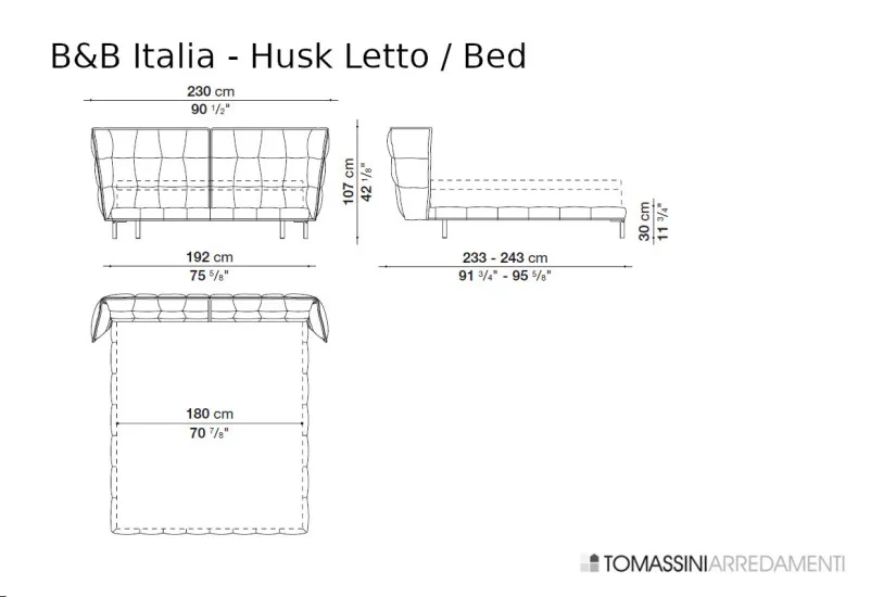 Letto Husk giallo (Offerta Expo) B&B Italia - 8