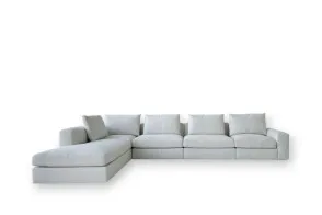 Divano Dune in tessuto bianco (Offerta Expo) - Poliform