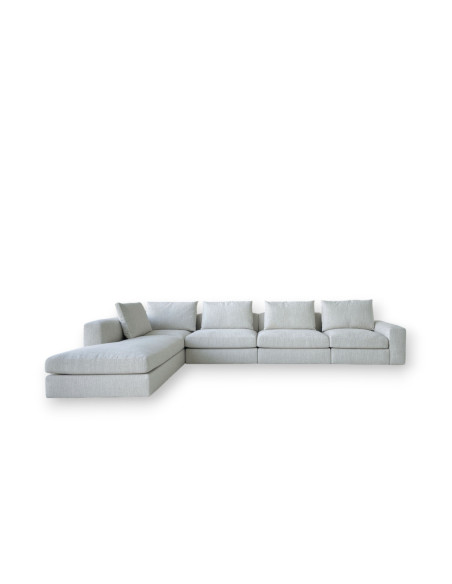 Canapé Dune en tissu blanc (Offre Expo) - Poliform