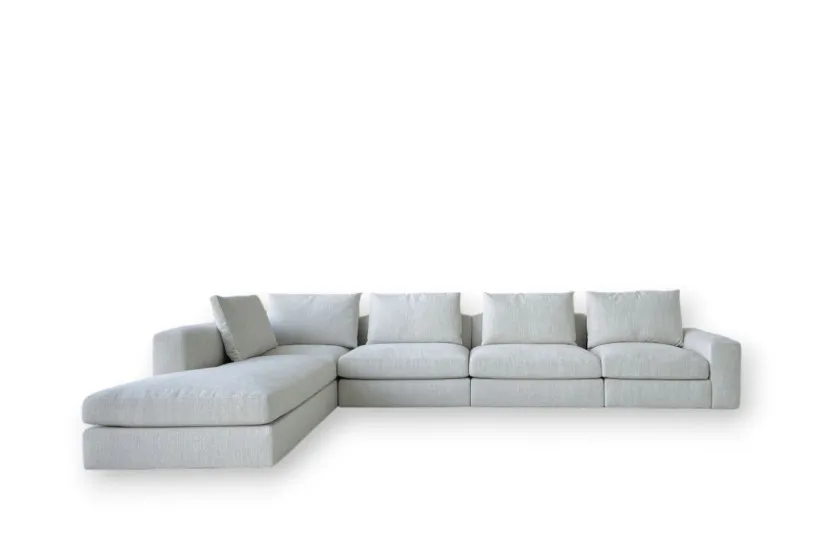 Canapé Dune en tissu blanc (Offre Expo) - Poliform