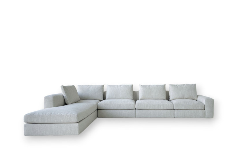 Divano Dune in tessuto bianco (Offerta Expo) - Poliform