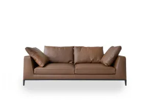 Lucrezia Soft walnut leather Sofa (Expo Offer) Maxalto - 7