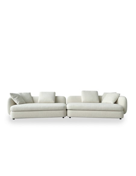 Canapé Saint-Germain en tissu blanc (Offre Expo) Poliform - 6