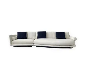 Noonu White Fabric Sofa B&B Italia - 5