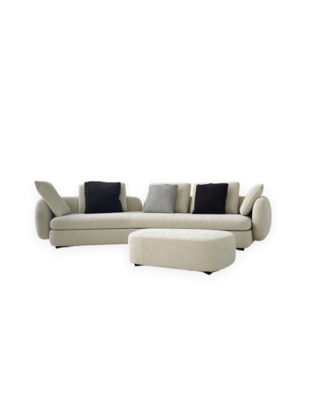 Divano Saint-Germain Boomerang in tessuto (Offerta Expo) Poliform - 6
