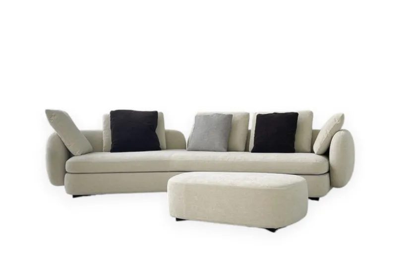 Saint-Germain Boomerang Sofa in Fabric (Expo Offer) Poliform - 6