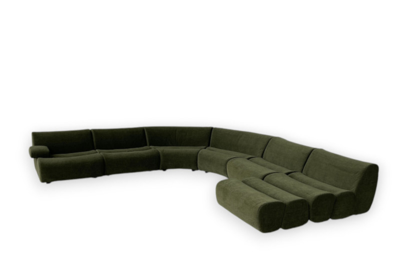Divano Ernest in tessuto verde (Offerta Expo) Poliform - 7