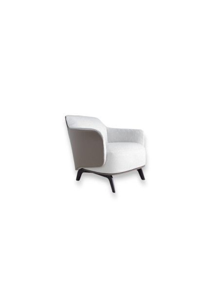 Kaori Ivory Fabric Armchair (Expo Offer) Poliform - 5