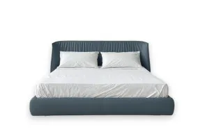 Archibald Blue Leather Bed (Expo Offer) Poltrona Frau - 8