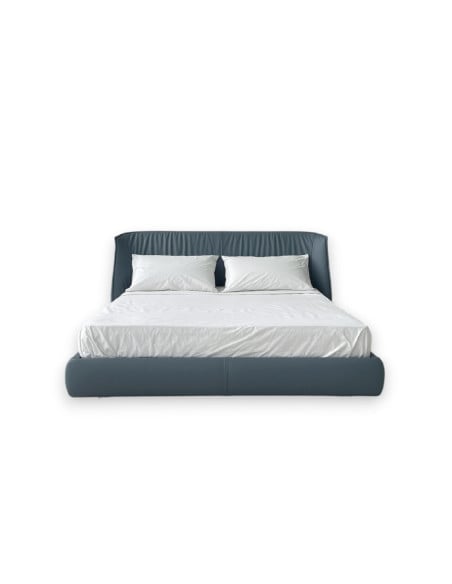 Archibald Blue Leather Bed (Expo Offer) Poltrona Frau - 8