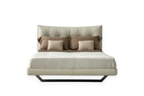 Lit Aurora Tre en cuir blanc sale (Offre Expo) Poltrona Frau - 9