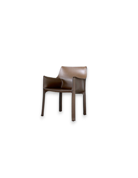 Chaise Cab 413 en cuir marron (Offre Expo) - Cassina
