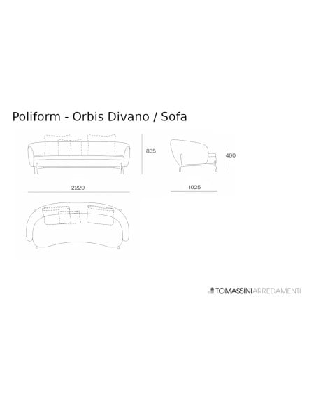 Orbis White Sofa (Expo Offer) Poliform - 10