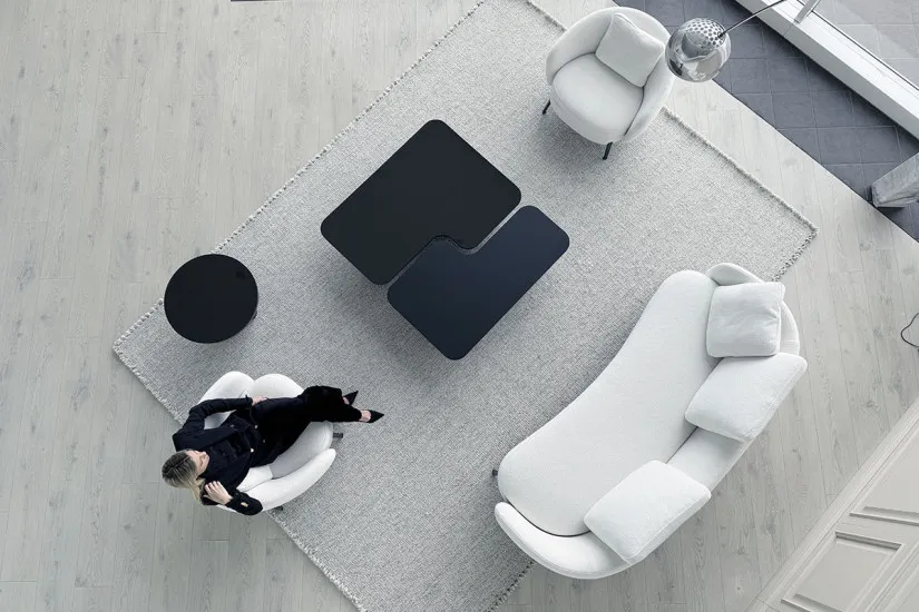 Orbis White Armchair (Expo Offer) Poliform - 6