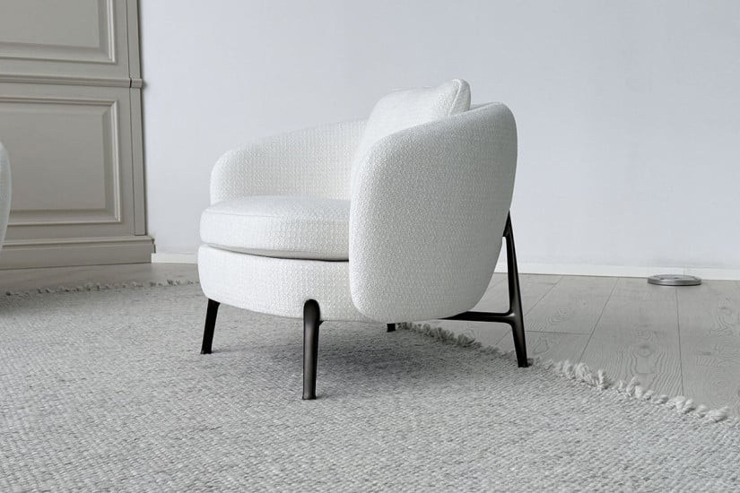 Poltrona Orbis bianca (Offerta Expo) Poliform - 4