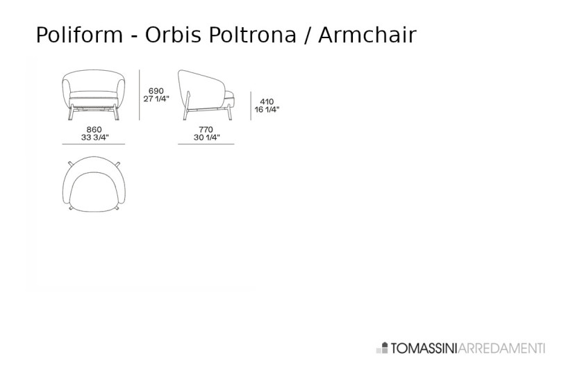 Fauteuil Orbis blanc (Offre Expo) Poliform - 8
