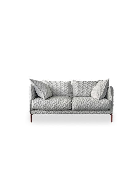 Divano 2 posti Gentry in tessuto grigio brillante (Offerta Expo) - Moroso