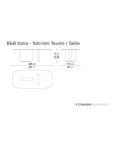 Tobi-Ishi Blue Table (Expo Offer) B&B Italia - 8