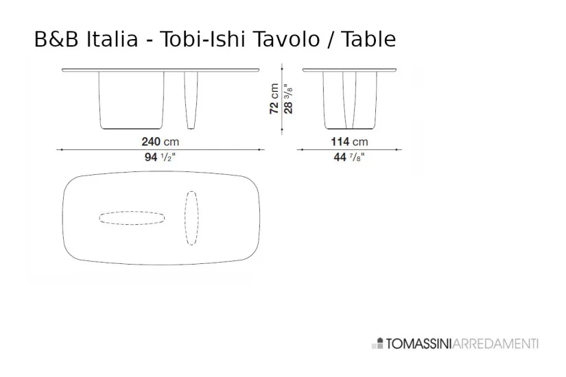 Tobi-Ishi Blue Table (Expo Offer) B&B Italia - 8