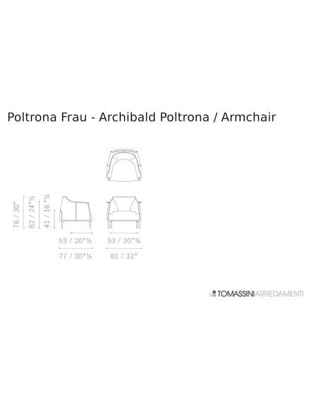 Poltrona Archibald (Offerta Expo) Poltrona Frau - 6