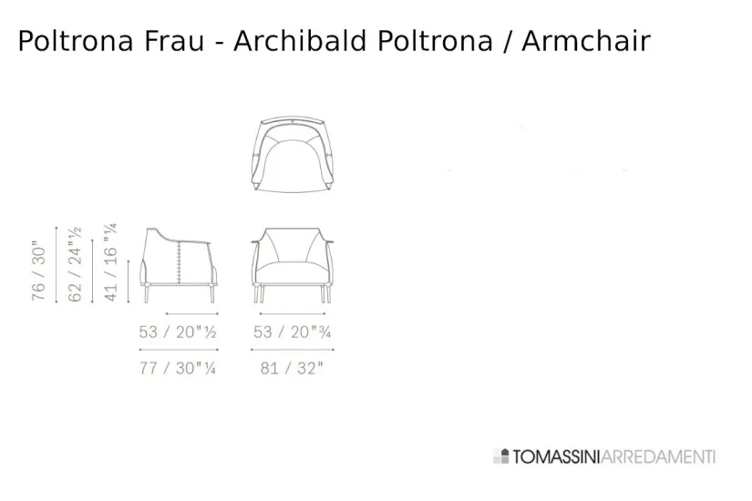 Archibald Armchair (Expo Offer) Poltrona Frau - 6