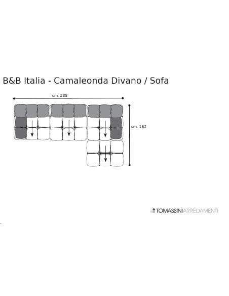 Divano Camaleonda marrone (Offerta Expo) B&B Italia - 9