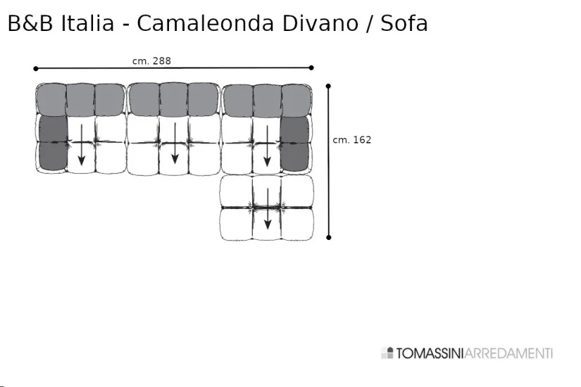 Canapé Camaleonda marron (Offre Expo) B&B Italia - 9