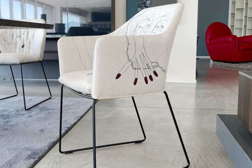 Sedia New York by Marras Con Braccioli (Offerta Expo) - Saba | Online Shop