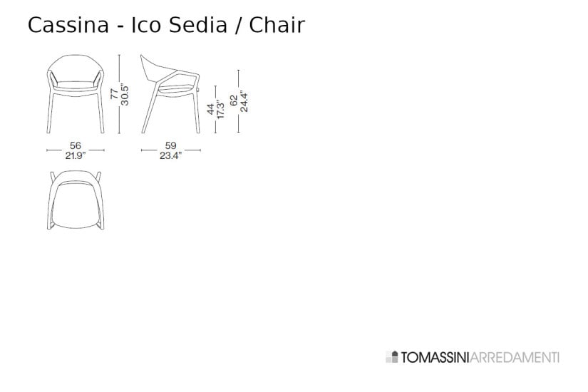 Ico White Chair (Expo Offer) Cassina - 9