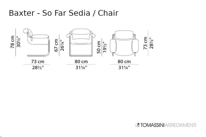 So Far Grey Chair (Expo Offer) Baxter - 10