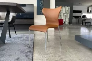 Sedia Papilio in pelle marrone B&B Italia - 6 2