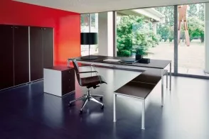 Bianconero Corium Oak Executive Desk