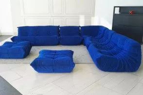 Togo Blue Sofa (Expo Offer) Ligne Roset - 8 2