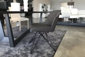 Chaise Flaminia couleur gris foncé (Offre Expo) Cattelan Italia - 5 2