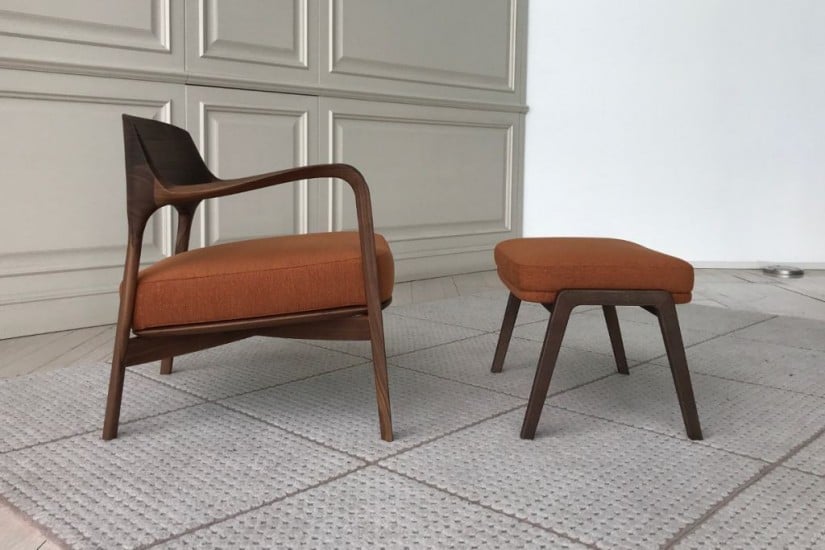 Fauteuil Louis et Pouf Loretta (Offre Expo)