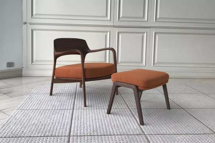 Poltrona Louis e Pouf Loretta (Offerta Expo)