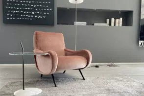 Fauteuil Lady en tissu rose (Offre Expo) - Cassina 2