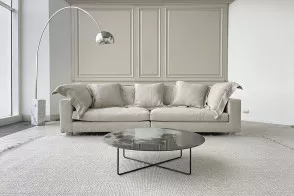 Divano Nebula Nine in lino chiaro (Offerta Expo) Diesel with Moroso - 6 2