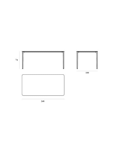 Slim Rectangular Table (Expo Offer)