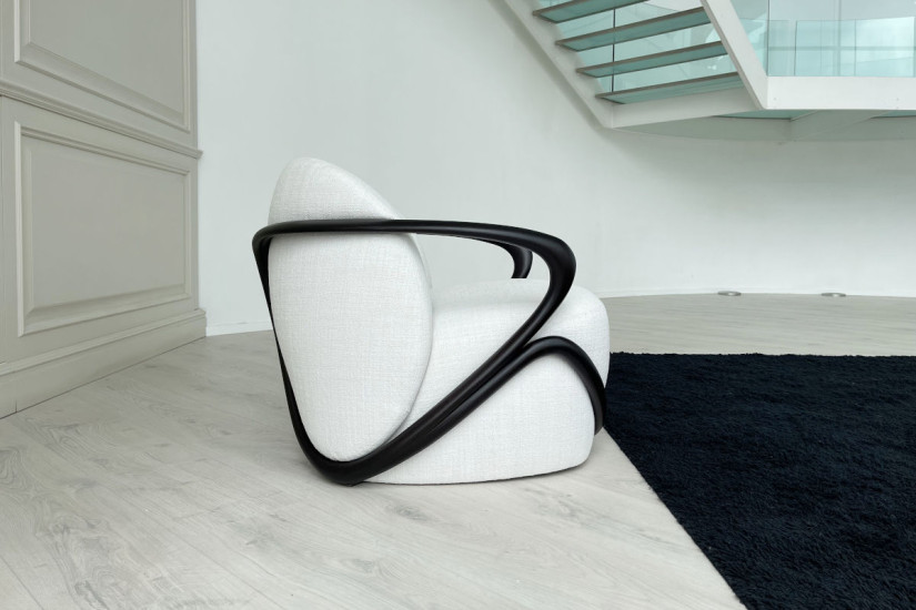 Poltrona Hug noce scuro (Offerta Expo) Giorgetti - 3