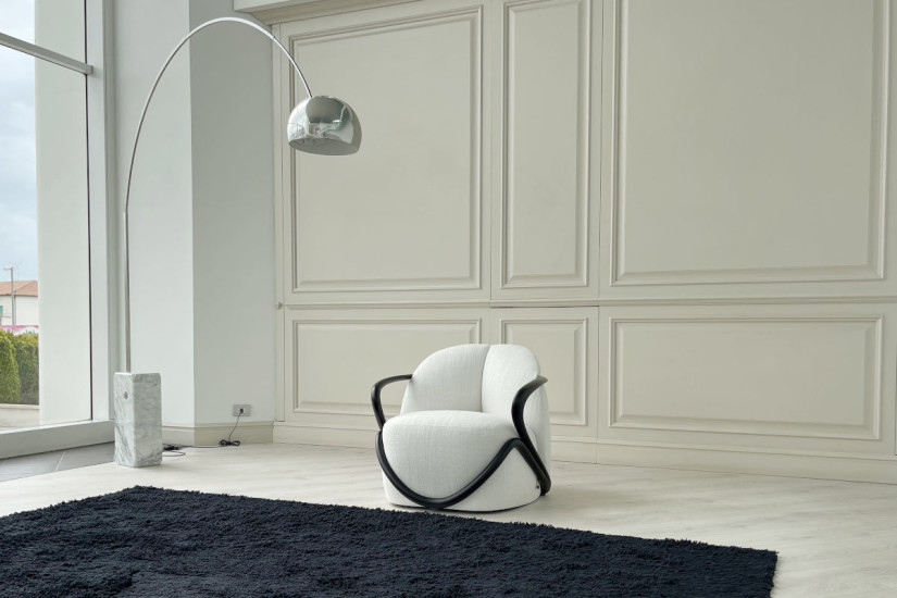 Fauteuil Hug noyer foncé (Offre Expo) Giorgetti - 4
