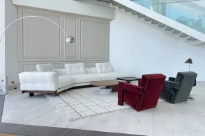 Sofa Sengu en tissu blanc (Offre Expo) Cassina - 5 2