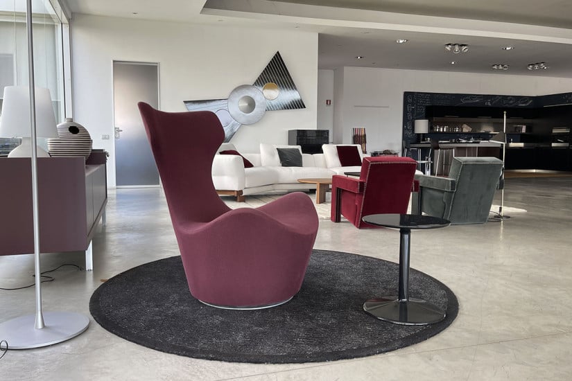 Fauteuil Grande Papilio couleur violette (Offre Expo) B&B Italia - 5