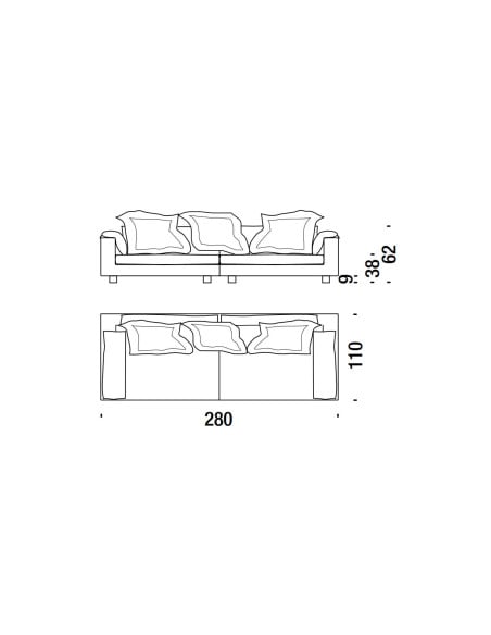 Nebula Nine Sofa d.110 (Expo Offer)